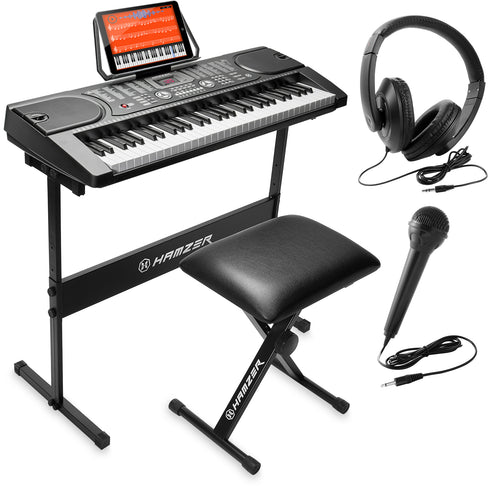 Electronic Piano with Stand - Stool and More